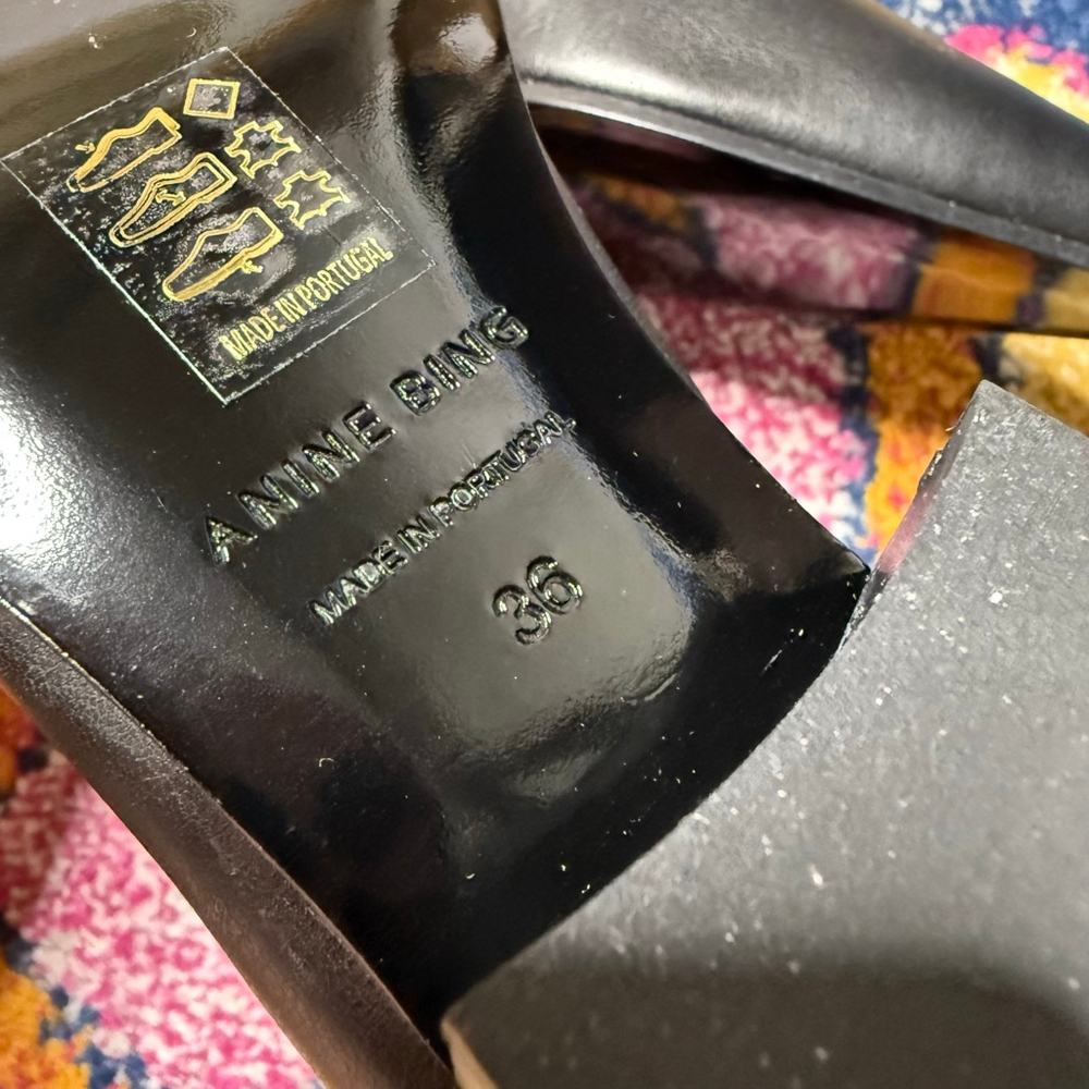 Anine Bing Black Hilda Flat Boot sz 36 - Picture 10 of 11